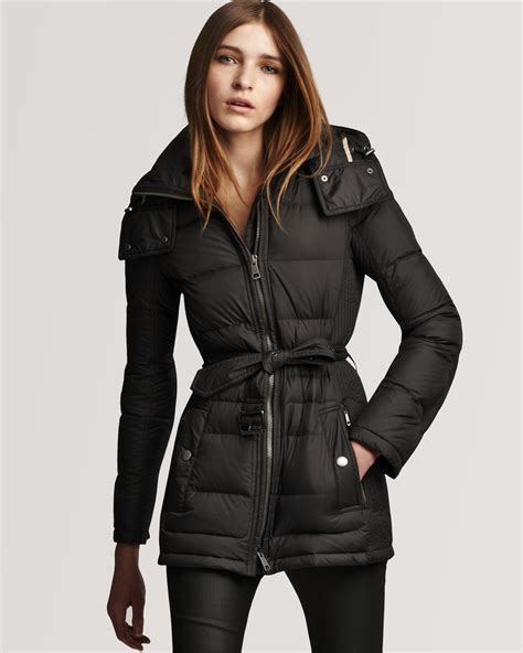 burberry coat black puffer|burberry puffer coat women's.